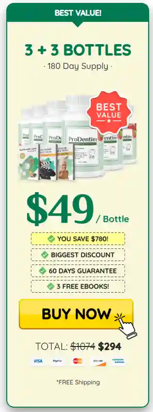 prodentim price – 6 bottles